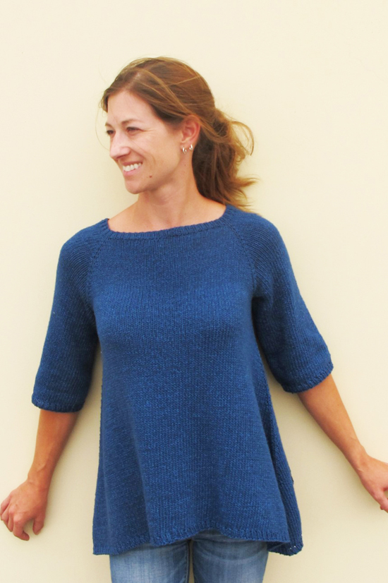 # 128 – Top Down Trapeze Pullover