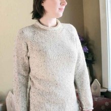 # 9724A  New Neck Down Pullover for Women